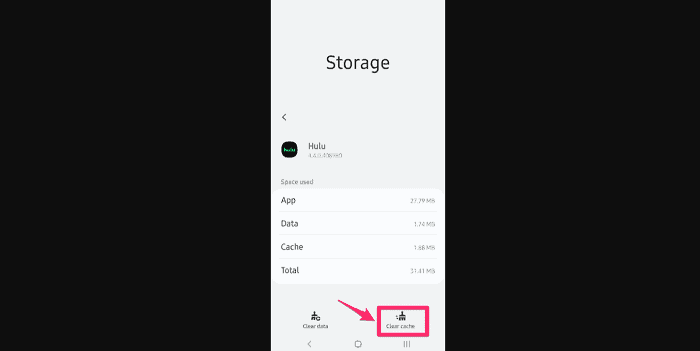 now go storage and tap on clear data and clear cache