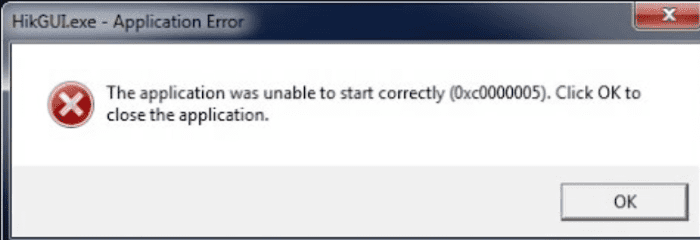 Application Unable To Start Correctly (0xc0000005)